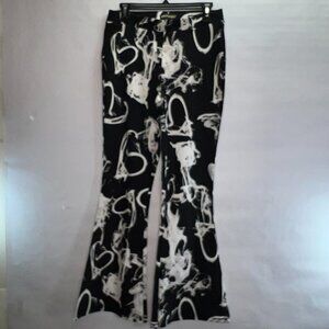 𝅺nwot Marbled Bellbottom Stretch Pants L